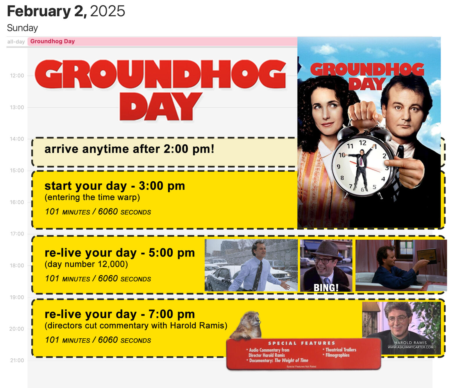 Groundhog Day Invitation